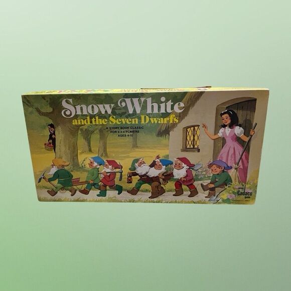 Vintage 1977 Snow White And The Seven Dwarfs Board Game Cadaco COMPLETE - Picture 5 of 5
